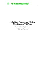 ngân hàng thương mại cổ phần ngoại thương việt nam báo cáo tài chính riêng giữa niên độ 30 tháng 6 năm 2010 và cho quý 2 năm 2010