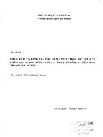 Phân tích và đánh giá việc dùng nước thải, rắc thải và phân bắc để bón nước nuôi cá ở một số đầm ao điển hình Thanh Trì, Hà Nội