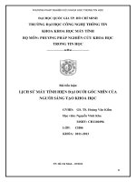lịch sử máy tính hiện đại dưới góc nhìn của người sáng tạo khoa học