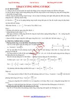 bài tập trắc nghiệm đại CưƠNG SÓNG cơ học