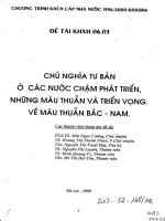 Chủ nghĩa tư bản ở các nước chậm phát triển, những mâu thuẫn và triển vọng. Về mâu thuẫn Bắc Nam