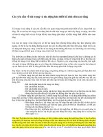 Vấn đề tải trọng tác động lên công trình