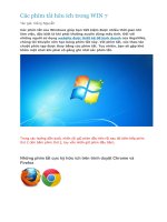 Các phím tắt hữu ích trong WIN 7