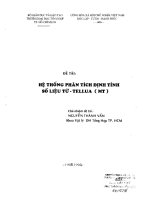 Hệ thống phân tích định lượng số liệu từ Tellua