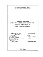 Xây dựng mô hình làng sinh thái vùng cao Lùm Pé, xã Phỏng Lái, huyện Thuận Châu, tỉnh Sơn La
