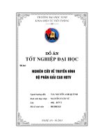 đồ án tốt nghiệp nghiên cứu về truyền hình độ phân giải cao HDTV