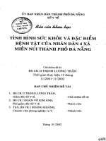 Tình hình sức khỏe và đặc điểm bệnh tật của nhân dân 4 xã miền núi thành phố Đà Nẵng