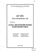 Vai trò địa chính trị đối với đường lối ngoại của đảng và nước ta hiện nay