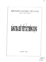 Bản tra chữ viết tắt thông dụng FULL