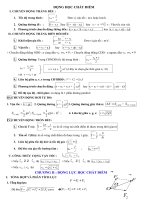 công thức và bài tập ôn học kì 1 lớp 10 môn vật lý