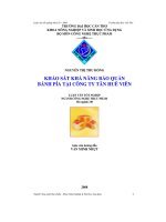 Khảo sát khả năng bảo quản bánh pía tại công ty tân huê viên