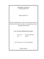 một số giải pháp quản lý nâng cao chất lượng đào tạo ngành kế toán ở trường trung cấp nghề quang trung, thành phố hồ chí minh