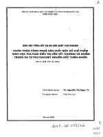 Hoàn thiện công nghệ sản xuất một số chế phẩm sinh học POLYSAN điều trị liền vết thương và nhiễm trùng da từ POLYSACARIT nguồn gốc thiên nhiên