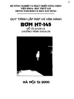 Quy trình lắp ráp và vận hành bơm HT145