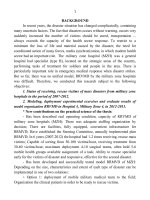 nghiên cứu mô hình thu dung, cứu chữa nạn nhân hàng loạt do thảm họa tại bệnh viện tuyến cuối quân khu (tóm tắt tiếng anh)