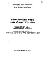 Nghiên cứu thiết kế và công nghệ chế tạo bơm 36000 m3 H