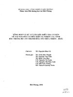 Tổng hợp và xử lý tài liệu điều tra cơ bản về tài nguyên và điều kiện tự nhiên các tỉnh Bắc Trung Bộ (từ Thanh Hóa tới Thừa Thiên Huế)