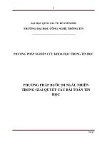 phương pháp bước đi ngẫu nhiên trong giải quyết các bài toán tin học