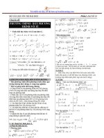 Bộ tài liệu ôn thi đại học - chuyên đề phương trình, bất phương trình vô tỷ