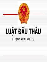 HƯỚNG DẪN VÀ SO SÁNH VỀ LUẬT ĐẤU THẦU MỚI 2014