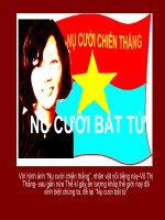 Bài giảng NỤ cười bất tử của nhân vật Võ Thị Thắng