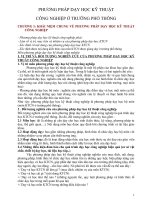 PHƯƠNG PHÁP dạy học kỹ THUẬT công nghiệp ở trường phổ thông