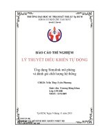 ứng dụng simulink mô phỏng và đánh giá chất lượng hệ thống