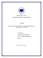 quản trị tài sản có trong các ngân hàng thương mại - thực trạng và giải pháp