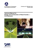 Technical manual for design and construction of road tunnels  civil elements