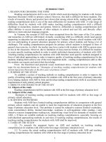 tóm tắt luận án tiếng anh  biện pháp dạy học đọc hiểu cho học sinh rối loạn phổ tự kỉ ở đầu cấp tiểu học