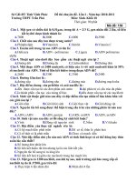 Đề và đáp án thi chuyên đề Sinh học 10