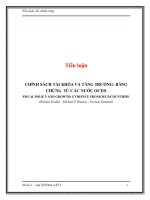 chính sách tài khóa và tăng trưởng bằng chứng từ các nước oced