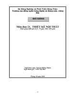 Giáo trình thiết kế nội thất trình độ cao đẳng nghề