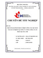 1  bài nộp một số GIẢI PHÁP HOÀN THIỆN CÔNG tác kế TOÁN tài sản cố ĐỊNH tại CÔNG TY TỔNG CÔNG TY cổ PHẦN QUANG ANH