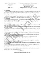 bộ đề thi học sinh giỏi sinh 10 cấp tinh hay