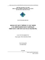 Khảo sát quy trình và xác định các điểm kiểm soát giới hạn trên dây chuyền sản xuất bánh pía