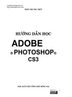 hướng dẫn sử dụng adobe photoshop cs3