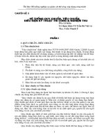 Hệ thống quy chuẩn, tiêu chuẩn, điều kiện thi công và nghiệm thu