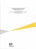 ngân hàng thương mại cổ phần ngoại thương việt nam báo cáo tài chính riêng cho năm tài chính kết thúc 31 tháng 12 năm 2013 đã được kiểm toán