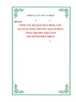 công tác kế toán huy động vốn tại ngân hàng thương mại cổ phần công thương việt nam chi nhánh kiên giang