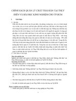 CHÍNH SÁCH QUẢN LÝ CHẤT THẢI RẮN TẠI THỤY ĐIỂN VÀ BÀI HỌC KINH NGHIỆM CHO TP.HCM