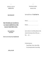 phân tích hiệu quả tài chính các doanh nghiệp dệt may trên địa bàn thành phố đà nẵng