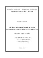 các đetectơ liên quan đến ghi đo bức xạ trên kênh ngang số 3 lò phản ứng hạt nhân đà lạt