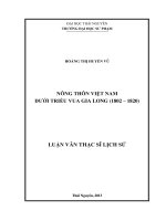 Nông thôn Việt Nam dưới triều vua Gia Long ( 1802 1820)