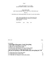 tìm hiểu về hệ thống bào.thiết kế chương trình giám sát điều khiển truyền động chính máy bào cho hệ