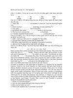 Đề thi anh vào lớp 10