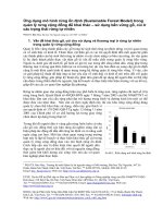 ứng dụng mô hình rừng ổn định (sustainable forest model) trong quản lý rừng cộng đồng để khai thác  - sử dụng bền vững gỗ, củi ở các trạng thái rừng tự nhiên