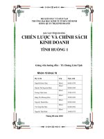 chiến lược và chính sách kinh doanh công ty cổ phần kinh đô