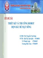 thiết kế và thi công robot dọn rác bề mặt sông