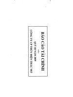báo cáo tài chính quý 3 năm 2009 công ty cổ phần thủy điện thác mơ